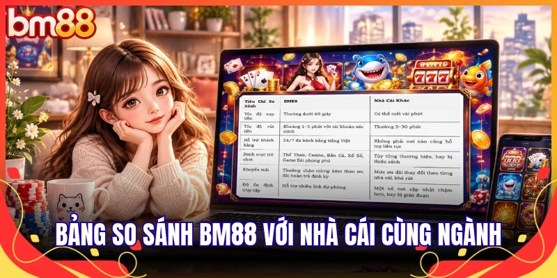 Bảng so sánh BM88 với nhà cái cùng ngành