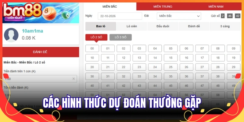 Các hình thức dự đoán thường gặp
