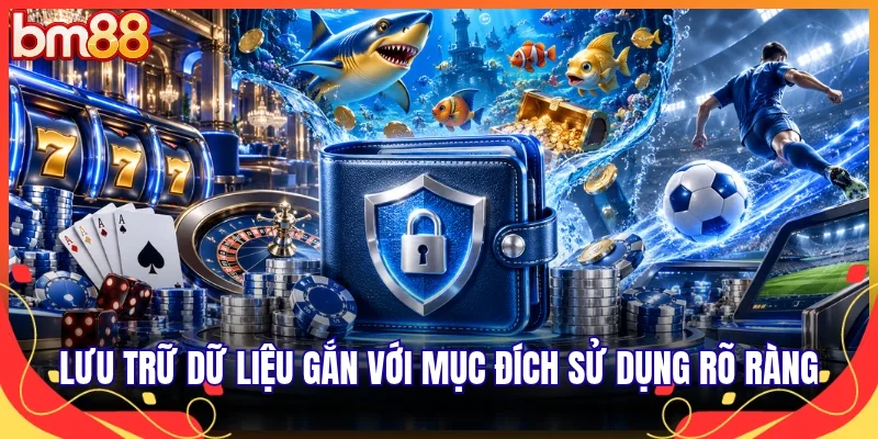 Lưu trữ dữ liệu gắn với mục đích sử dụng rõ ràng
