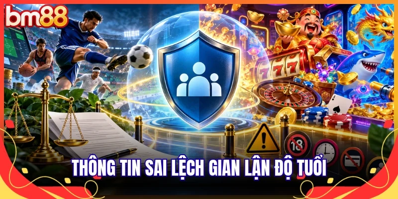 Thông tin sai lệch gian lận độ tuổi