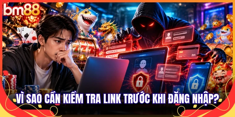 Vì sao cần kiểm tra link trước khi đăng nhập?